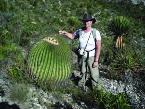 Echinocactus platyacanthus sammen med Ellen